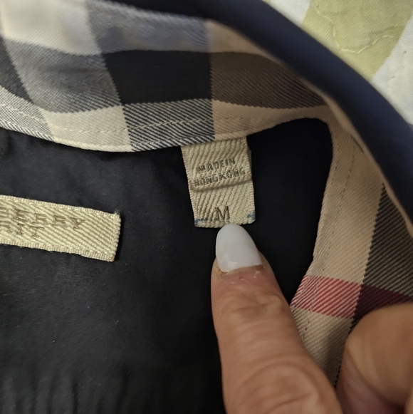 Burberry Brit Dress Shirt M Black MSRP $620 - Picture 2 of 6